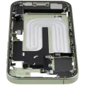Mid-Frame Housing W/ Charging Port Flex & Small Parts For iPhone 17 (EU / Global Version) (Used OEM Pull: Grade C) (Sage)