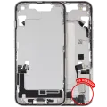 Mid-Frame Housing W/ Charging Port Flex & Small Parts For iPhone 16e / 17e (US Version) (Used OEM Pull: Grade C) (White)