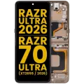 OLED Assembly With Frame For Motorola Razr Ultra 2026 / Razr 70 Ultra (XT2655 / 2026) (Refurbished) (Cocoa)