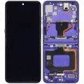 OLED Assembly With Frame For Motorola Razr Ultra 2026 / Razr 70 Ultra (XT2655 / 2026) (Refurbished) (Orient Blue)