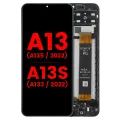 Дисплейний модуль (LCD) з рамкою для Samsung Galaxy A13 4G (A135 / 2022) / A13s (A137 / 2022) (Aftermarket Plus) (усі кольори)