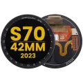 OLED Assembly Without Frame For Garmin Approach S70 (42mm) (2023) (Premium) (Black)