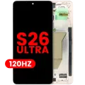 OLED Assembly With Frame For Samsung Galaxy S26 Ultra 5G (US & International Version) (Aftermarket Plus) (120Hz) (Silver Shadow)