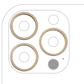 Back Camera Bezel Ring Only For iPhone 13 Pro / 13 Pro Max (3 Piece Set) (Gold) (10 Pack)
