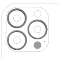 Back Camera Bezel Ring Only For iPhone 13 Pro / 13 Pro Max (3 Piece Set) (Graphite) (10 Pack)