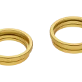 Back Camera Bezel Ring Only For iPhone 14 / 14 Plus (2 Piece Set) (Yellow) (10 Pack)