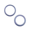 Back Camera Bezel Ring Only For iPhone 14 / 14 Plus (2 Piece Set) (Blue) (10 Pack)