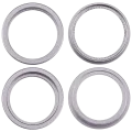 Back Camera Bezel Ring Only For iPhone 14 / 14 Plus (2 Piece Set) (Purple) (10 Pack)