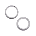 Back Camera Bezel Ring Only For iPhone 14 / 14 Plus (2 Piece Set) (Purple) (10 Pack)