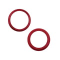 Back Camera Bezel Ring Only For iPhone 14 / 14 Plus (2 Piece Set) (Red) (10 Pack)