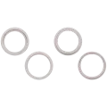 Back Camera Bezel Ring Only For iPhone 14 / 14 Plus (2 Piece Set) (Starlight) (10 Pack)