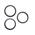 Back Camera Bezel Ring Only For iPhone 14 Pro / 14 Pro Max (3 Piece Set) (Deep Purple) (10 Pack)