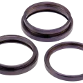 Back Camera Bezel Ring Only For iPhone 14 Pro / 14 Pro Max (3 Piece Set) (Deep Purple) (10 Pack)