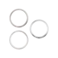 Back Camera Bezel Ring Only For iPhone 14 Pro / 14 Pro Max (3 Piece Set) (Silver) (10 Pack)