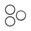 Back Camera Bezel Ring Only For iPhone 14 Pro / 14 Pro Max (3 Piece Set) (Space Black) (10 Pack)