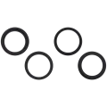 Back Camera Bezel Ring Only For iPhone 15 / 15 Plus (2 Piece Set) (Black) (10 Pack)