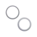 Back Camera Bezel Ring Only For iPhone 15 / 15 Plus (2 Piece Set) (Blue) (10 Pack)