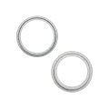Back Camera Bezel Ring Only For iPhone 15 / 15 Plus (2 Piece Set) (Green) (10 Pack)