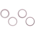 Back Camera Bezel Ring Only For iPhone 15 / 15 Plus (2 Piece Set) (Pink) (10 Pack)