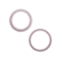 Back Camera Bezel Ring Only For iPhone 15 / 15 Plus (2 Piece Set) (Pink) (10 Pack)