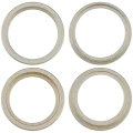 Back Camera Bezel Ring Only For iPhone 15 / 15 Plus (2 Piece Set) (Yellow) (10 Pack)