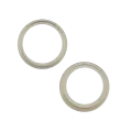 Back Camera Bezel Ring Only For iPhone 15 / 15 Plus (2 Piece Set) (Yellow) (10 Pack)