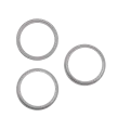 Back Camera Bezel Ring Only For iPhone 15 Pro (3 Piece Set) (White Titanium) (10 Pack)
