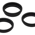 Back Camera Bezel Ring Only For iPhone 15 Pro Max (3 Piece Set) (Black Titanium) (10 Pack)