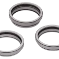 Back Camera Bezel Ring Only For iPhone 15 Pro Max (3 Piece Set) (White Titanium) (10 Pack)