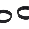 Back Camera Bezel Ring Only For iPhone 16 / 16 Plus (2 Piece Set) (Black) (10 Pack)