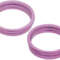 Back Camera Bezel Ring Only For iPhone 16 / 16 Plus (2 Piece Set) (Pink) (10 Pack)