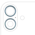Back Camera Bezel Ring Only For iPhone 16 / 16 Plus (2 Piece Set) (Teal) (10 Pack)