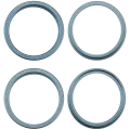 Back Camera Bezel Ring Only For iPhone 16 / 16 Plus (2 Piece Set) (Teal) (10 Pack)