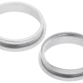 Back Camera Bezel Ring Only For iPhone 16 / 16 Plus (2 Piece Set) (White) (10 Pack)