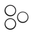 Back Camera Bezel Ring Only For iPhone 16 Pro / 16 Pro Max (3 Piece Set) (Black Titanium) (10 Pack)