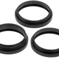 Back Camera Bezel Ring Only For iPhone 16 Pro / 16 Pro Max (3 Piece Set) (Black Titanium) (10 Pack)