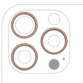 Back Camera Bezel Ring Only For iPhone 16 Pro / 16 Pro Max (3 Piece Set) (Desert Titanium) (10 Pack)