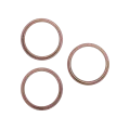 Back Camera Bezel Ring Only For iPhone 16 Pro / 16 Pro Max (3 Piece Set) (Desert Titanium) (10 Pack)