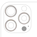 Back Camera Bezel Ring Only For iPhone 16 Pro / 16 Pro Max (3 Piece Set) (Natural Titanium) (10 Pack)