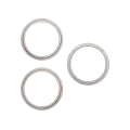 Back Camera Bezel Ring Only For iPhone 16 Pro / 16 Pro Max (3 Piece Set) (Natural Titanium) (10 Pack)