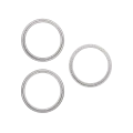 Back Camera Bezel Ring Only For iPhone 16 Pro / 16 Pro Max (3 Piece Set) (White Titanium) (10 Pack)