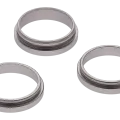 Back Camera Bezel Ring Only For iPhone 16 Pro / 16 Pro Max (3 Piece Set) (White Titanium) (10 Pack)