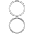 Back Camera Bezel Ring Only For iPhone 16e / 17e (White) (10 Pack)