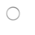Back Camera Bezel Ring Only For iPhone 16e / 17e (White) (10 Pack)