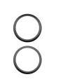 Back Camera Bezel Ring Only For iPhone 17 (2 Piece Set) (Black) (10 Pack)