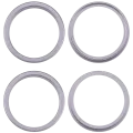 Back Camera Bezel Ring Only For iPhone 17 (2 Piece Set) (Lavender) (10 Pack)