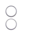 Back Camera Bezel Ring Only For iPhone 17 (2 Piece Set) (Lavender) (10 Pack)