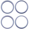Back Camera Bezel Ring Only For iPhone 17 (2 Piece Set) (Mist Blue) (10 Pack)