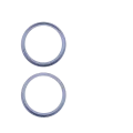 Back Camera Bezel Ring Only For iPhone 17 (2 Piece Set) (Mist Blue) (10 Pack)