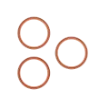Back Camera Bezel Ring Only For iPhone 17 Pro / 17 Pro Max (3 Piece Set) (Cosmic Orange) (10 Pack)